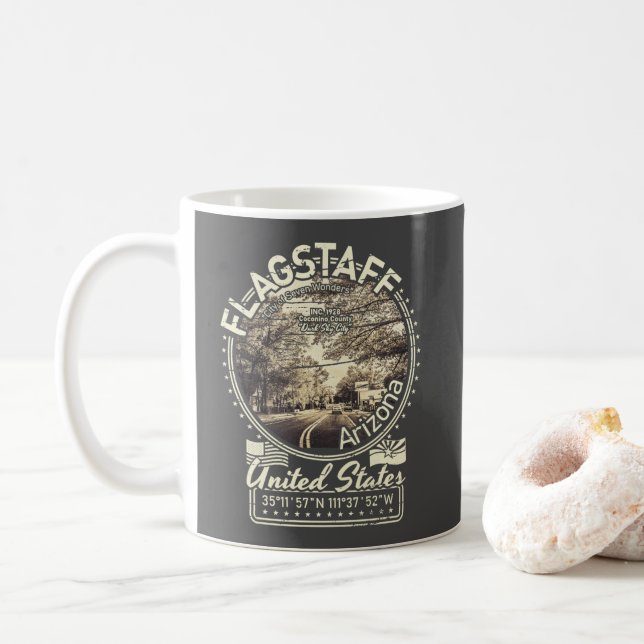FLAGSTAFFSTAD - STATEN ARIZONA KAFFEMUGG (Med munk)