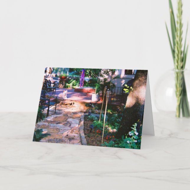 Flagstone Garden Väg Card Kort (Framsida)