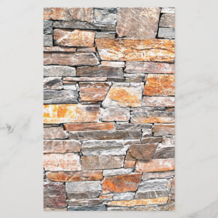 Flagstone Natursten mönster tegel Brevpapper