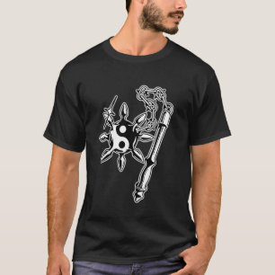 Flail Weapon Medieval Yin-Yang T Shirt