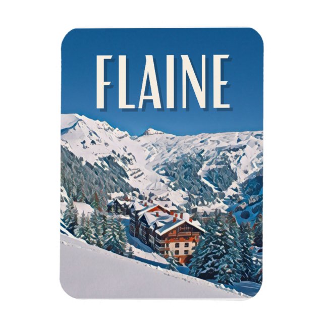 Flaine Station de ski Magnet (Vertikal)