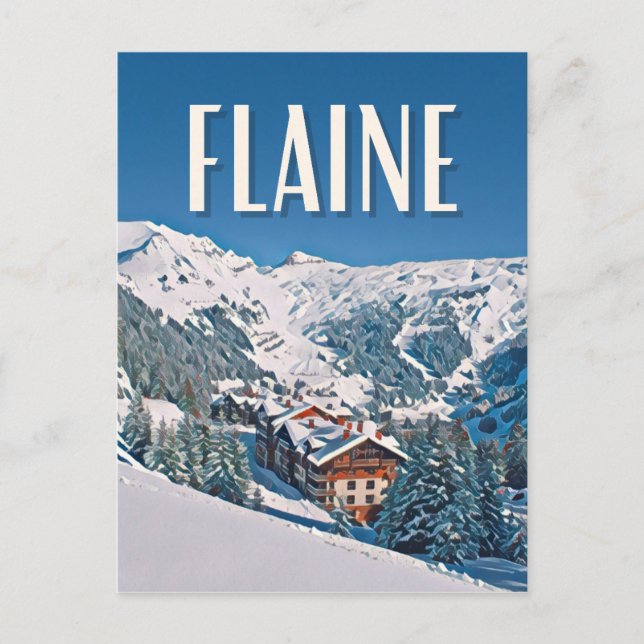 Flaine Station de ski Vykort (Framsida)
