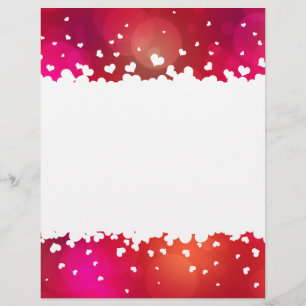 Fläkande Hearts Gräns Letterhead-stationeri