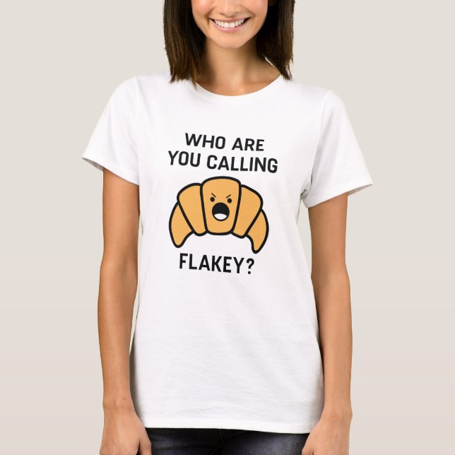 Flakig croissant t shirt (Framsida)