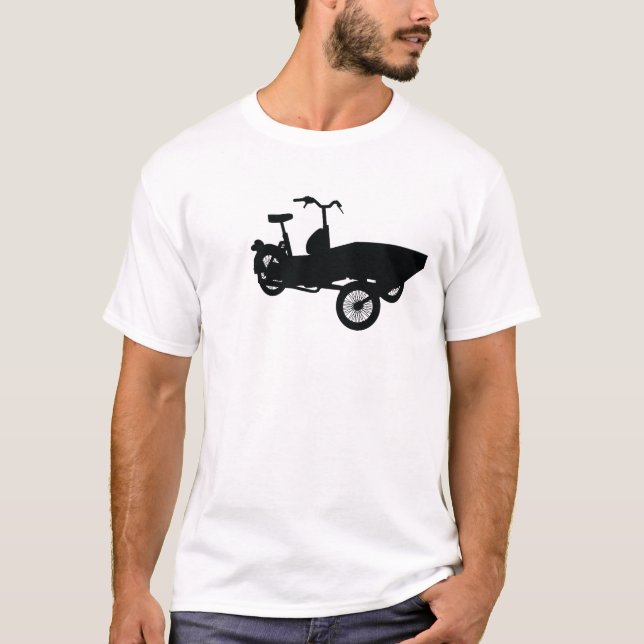 Flakmoped skjorta tee shirt (Framsida)