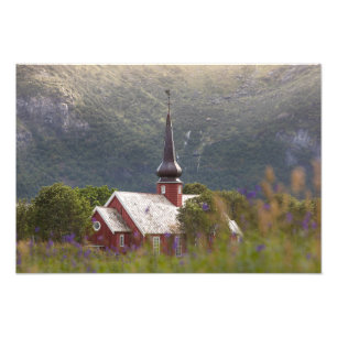 Flakstad Church Fototryck
