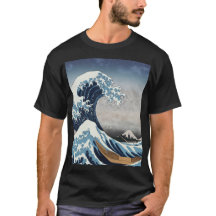 "Fläkt Anime Stil T-Shirt: inspirerad av Hokusai's