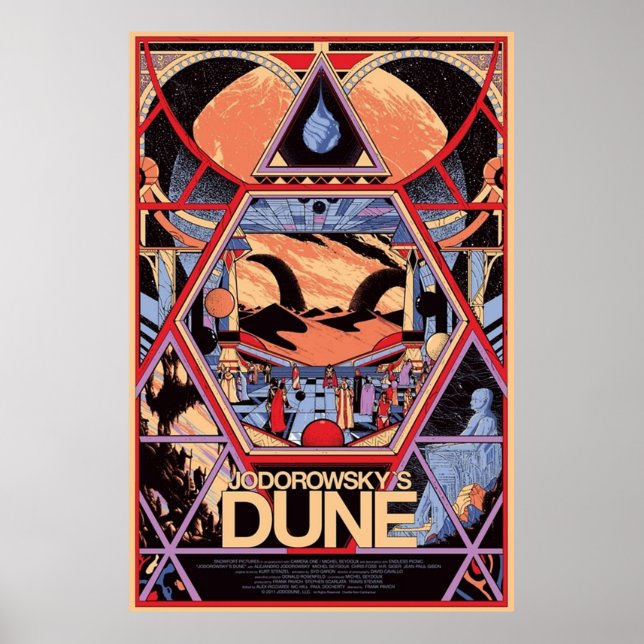 Fläkt Art Jodorowskys Dune Poster (Framsidan)