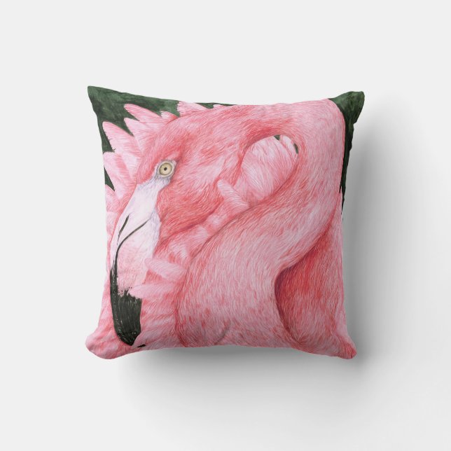Fläkt Dancer - Rosa Flamingo Kudde (Framsida)