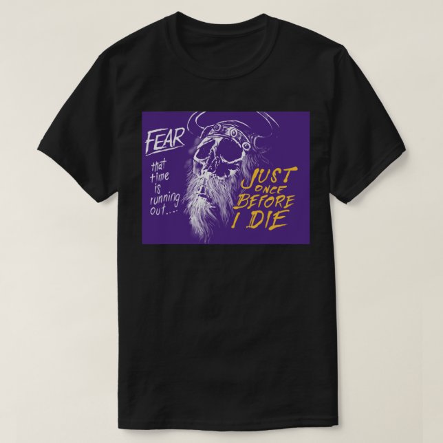Fläkt des Vikings du    Minnesota Juste une fois a T Shirt (Design framsida)