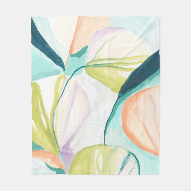 Fläkt Flowers IV Fleecefilt (Framsidan)