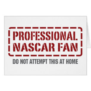 Fläkt för professionell NASCAR Hälsningskort
