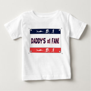 Fläkt för Triathlonpappor #1 Tee Shirt