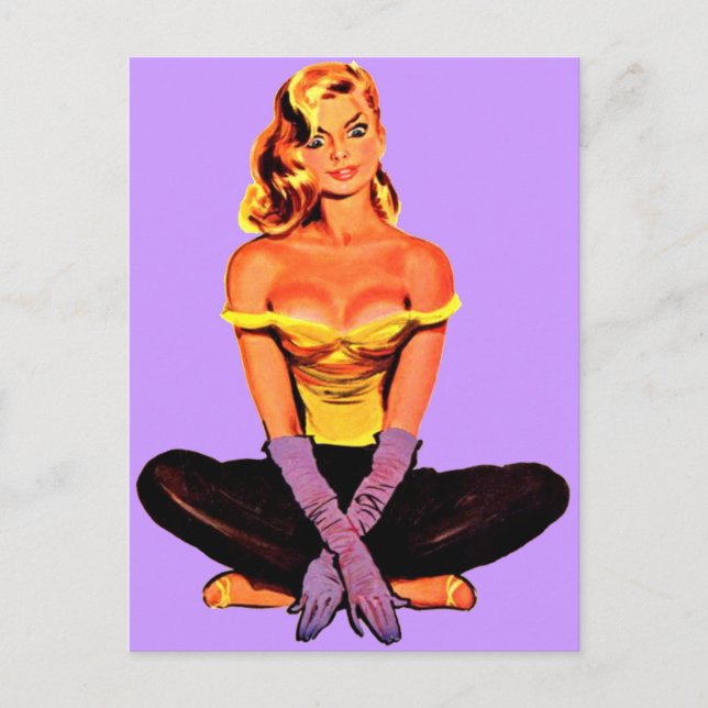 Fläkt Girl Vykort (Framsida)