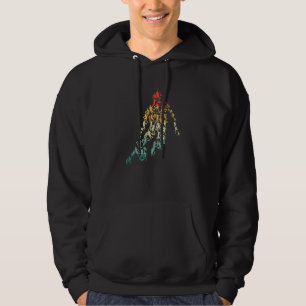 Fläkt i Basketball Silhouette Sport Bball Player Hoodie