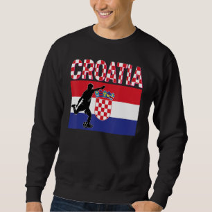 Fläkt Kroatien National Team World Football Scotts Lång Ärmad Tröja