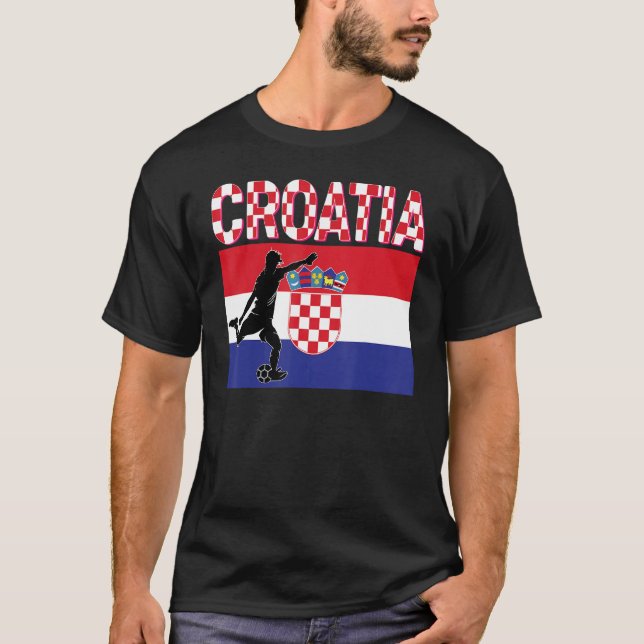 Fläkt Kroatien National Team World Football Scotts T Shirt (Framsida)