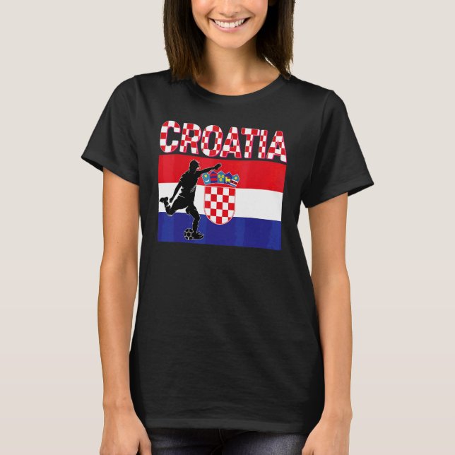 Fläkt Kroatien National Team World Football Scotts T Shirt (Framsida)