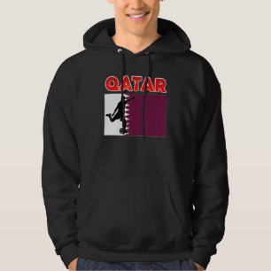 Fläkt Qatar National Team World Football Soccer Ch Hoodie