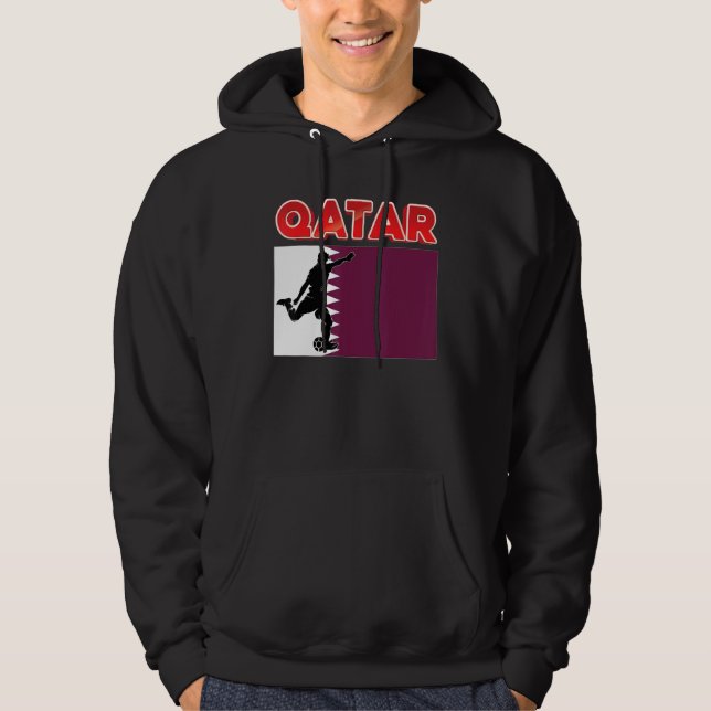 Fläkt Qatar National Team World Football Soccer Ch Hoodie (Framsida)