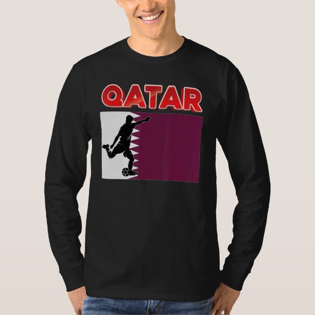 Fläkt Qatar National Team World Football Soccer Ch T Shirt (Framsida)