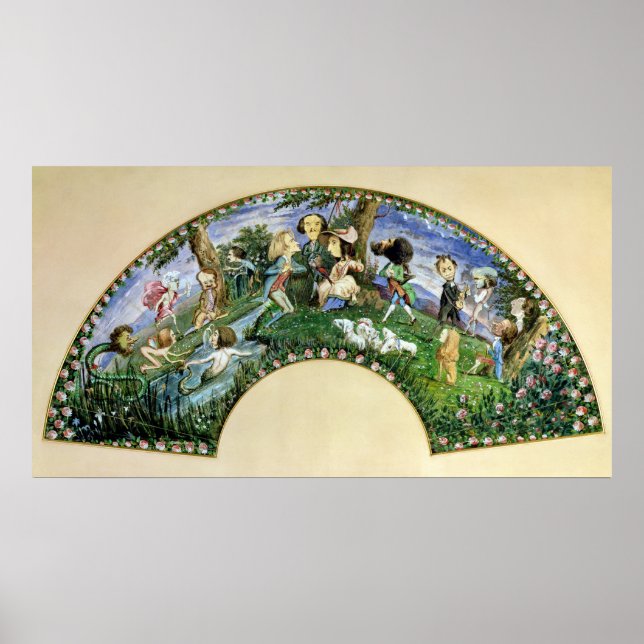 Fläkt skildrar George Sand och hennes vänner Poster (Framsidan)