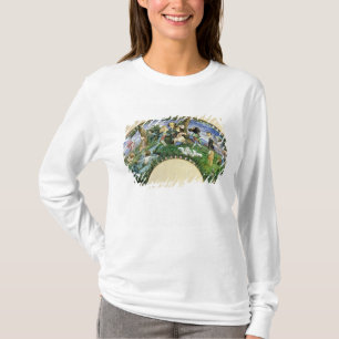 Fläkt som visar den George sanden och henne vänn T-shirt