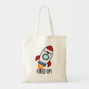 Fläkt upp Funny Rocket Pun Tygkasse