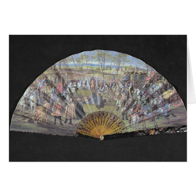 Fläkta att visa giftermål av Louis av frankriken Hälsningskort (Framsidan Horizontal)