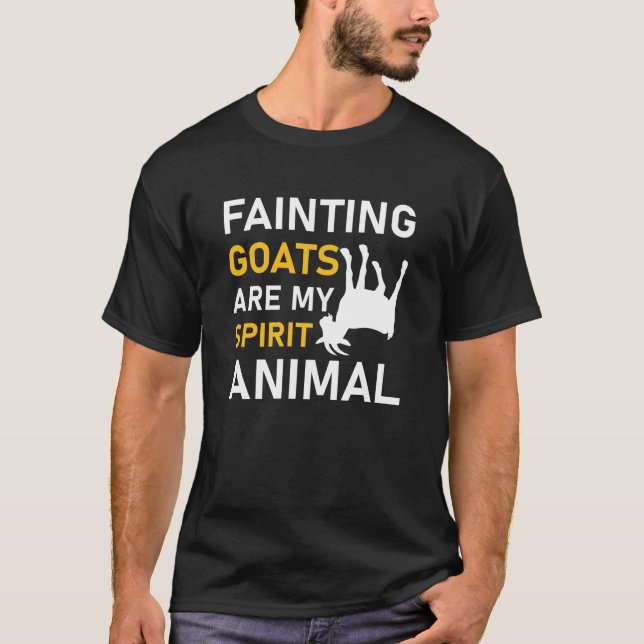Fläktande getter är mitt andliga djur t shirt (Framsida)