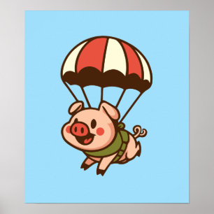 Fläktande svin poster