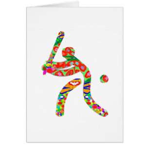 Fläktar av BASEBALL   baseball Hälsningskort