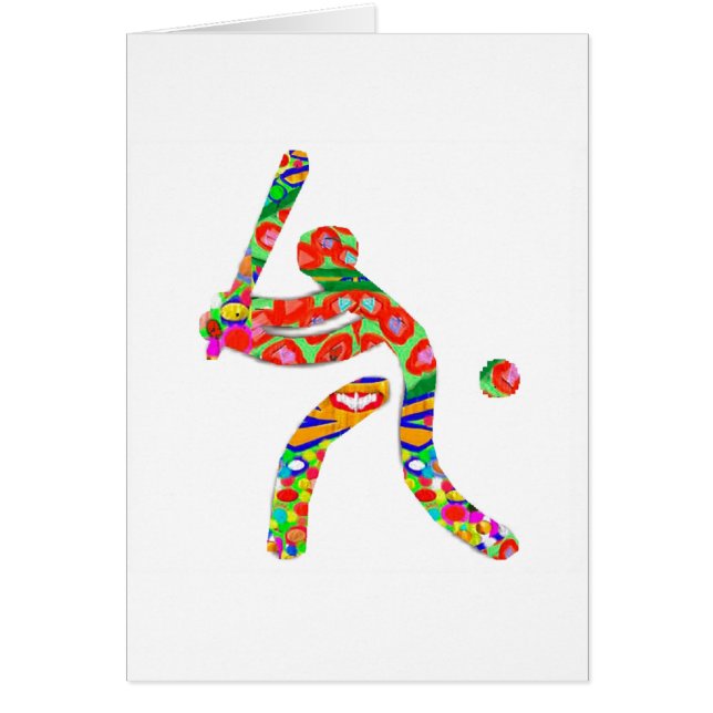 Fläktar av BASEBALL   baseball Hälsningskort (Framsidan)