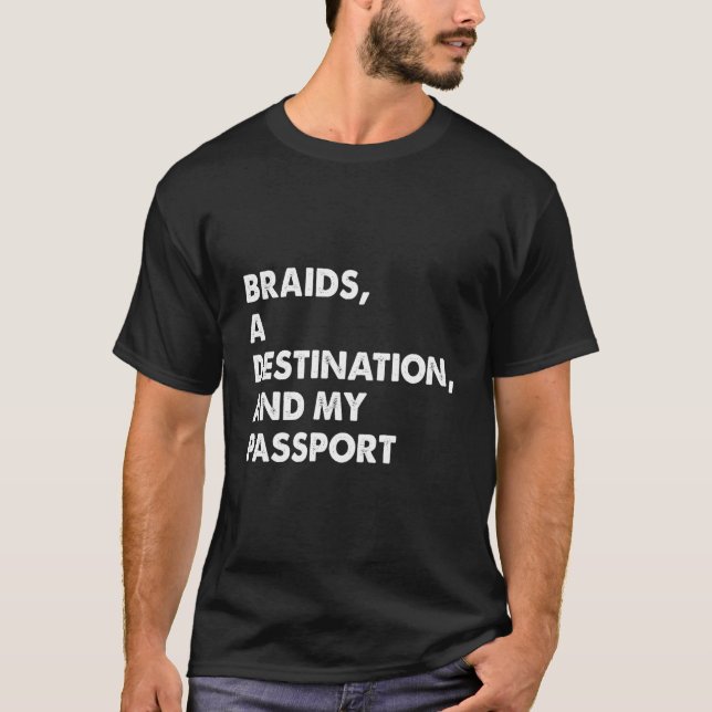 Fläktar en destination och min passapparat t shirt (Framsida)