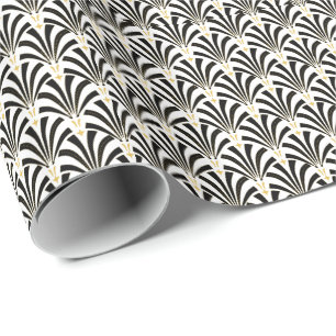 fläktar för Palmetto för art déco för Presentpapper