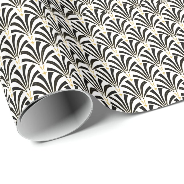 fläktar för Palmetto för art déco för Presentpapper (Rullad Hörn)