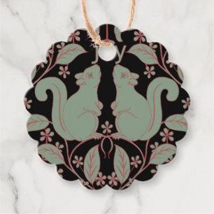 Fläktar med Festive Art Gift-Märkre Gåvor Etiketter