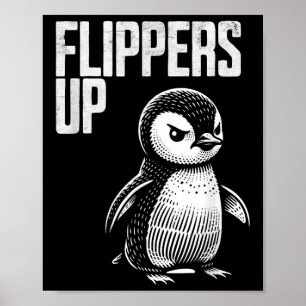 Fläktar upp Penguin-resistenssubtil antiprotest Poster