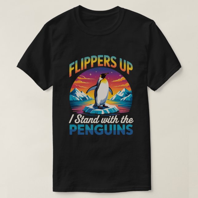 Fläktarna står med Penguins fina Pengui T Shirt (Design framsida)