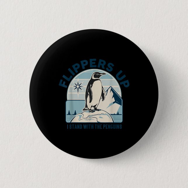 Fläktarna står med Penguins fina protes Knapp (Framsida)