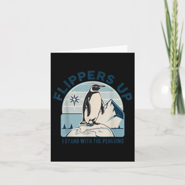 Fläktarna står med Penguins fina protes Kort (Framsida)