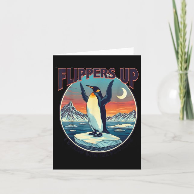 Fläktarna står med Penguins fina Tee. Kort (Framsida)