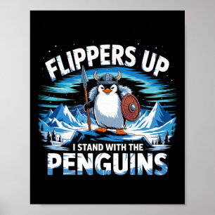 Fläktarna står med Penguins fina trump Poster