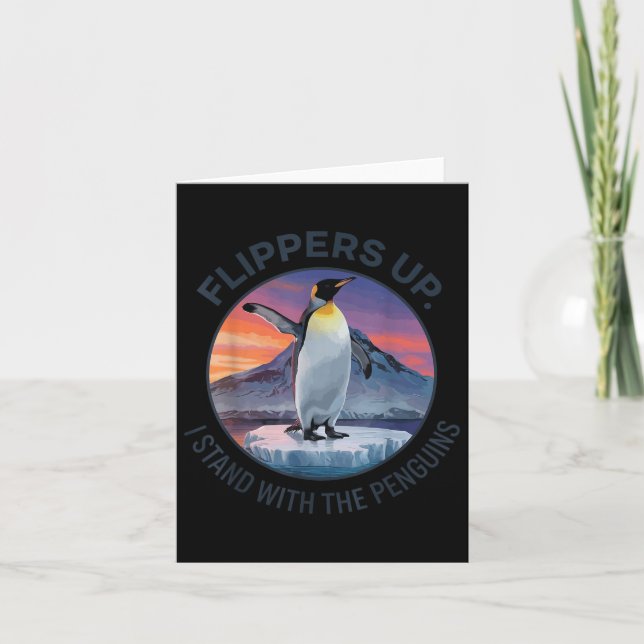 Fläktarna står med Penguins. Kort (Framsida)