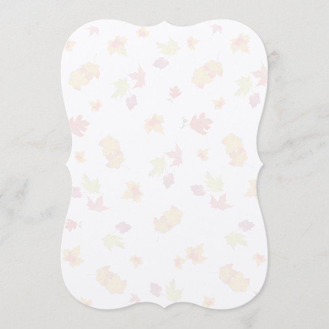 Fläktarna Tiny Fall Löv Mönster Natature Papper Program (Framsida)