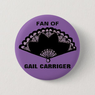 Fläkten av Gail Carriger klämmer fast emblem Knapp