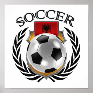 Fläkten för Albanien fotboll 2016 utrustar Poster