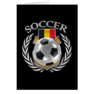 Fläkten för Belgien fotboll 2016 utrustar Hälsningskort