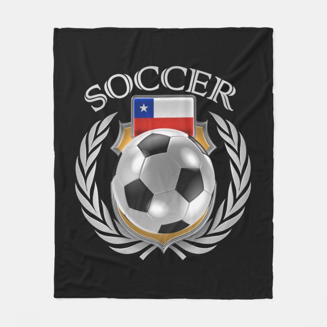 Fläkten för Chile fotboll 2016 utrustar Fleecefilt (Framsidan)