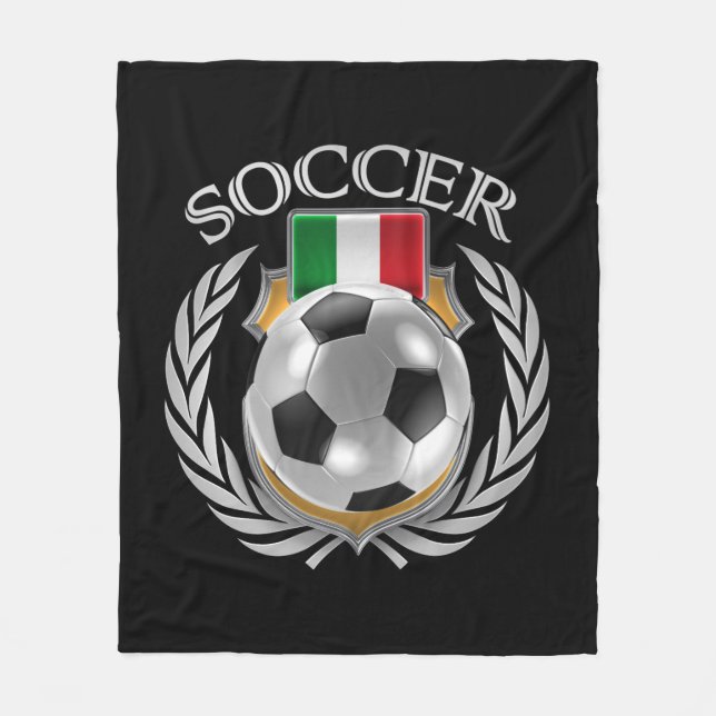 Fläkten för italienfotboll 2016 utrustar fleecefilt (Framsidan)